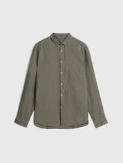 John Varvatos Mens Slim Super Soft Button Orchard Shirt XL Green