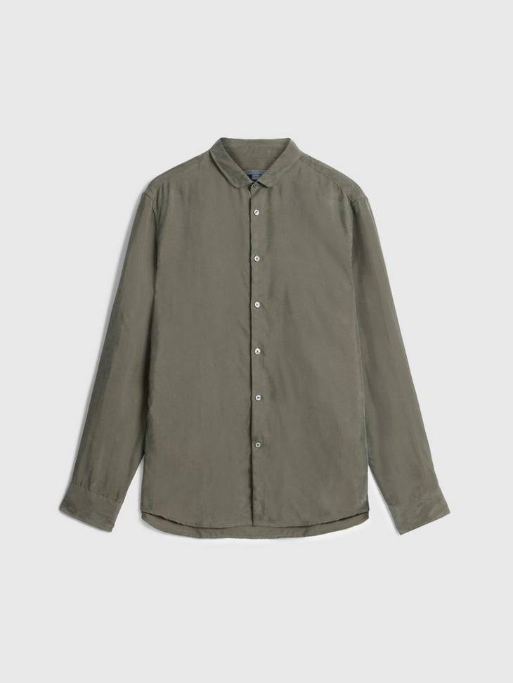 John Varvatos Mens Slim Super Soft Button Orchard Shirt XL Green