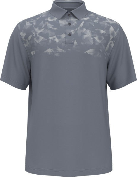 Pga Tour Men Athletic fit Short Sleeve Polo Shirt Medium Grey