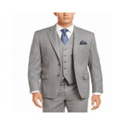 Lauren Ralph Lauren Mens Classic fit Suit Jacket Blazer 42 R Grey Solid Stretch