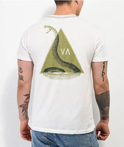 RVCA Mens T Shirt Large Antique White Large