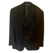 Bar Iii Mens Slim fit Sport Coat Blazer 40 R Blue Solid Stretch Linen
