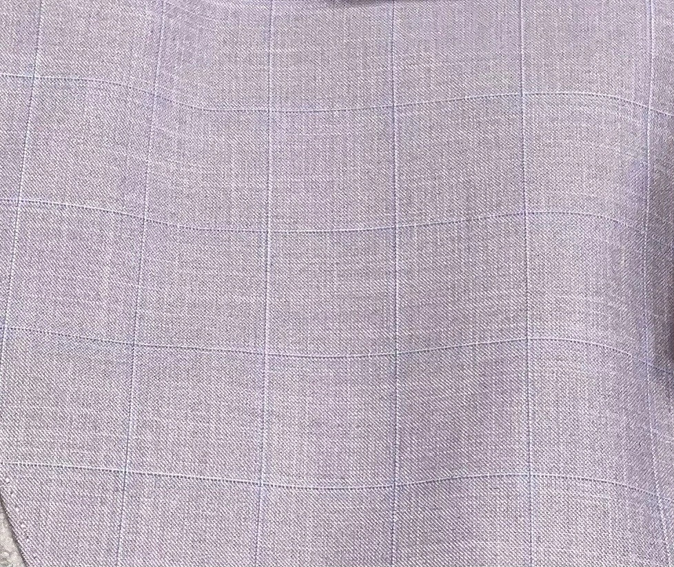 Tayion Mens Regular fit Suit Jacket Blazer 46 R Pink Plaid Stretch