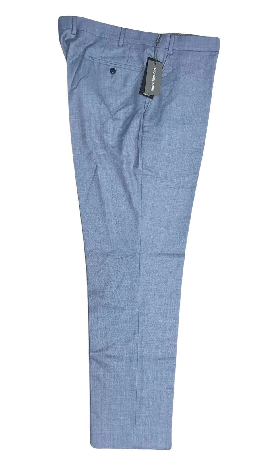 Michael Kors Mens Classic fit Wool Dress Pants 42 / 32 Blue Solid