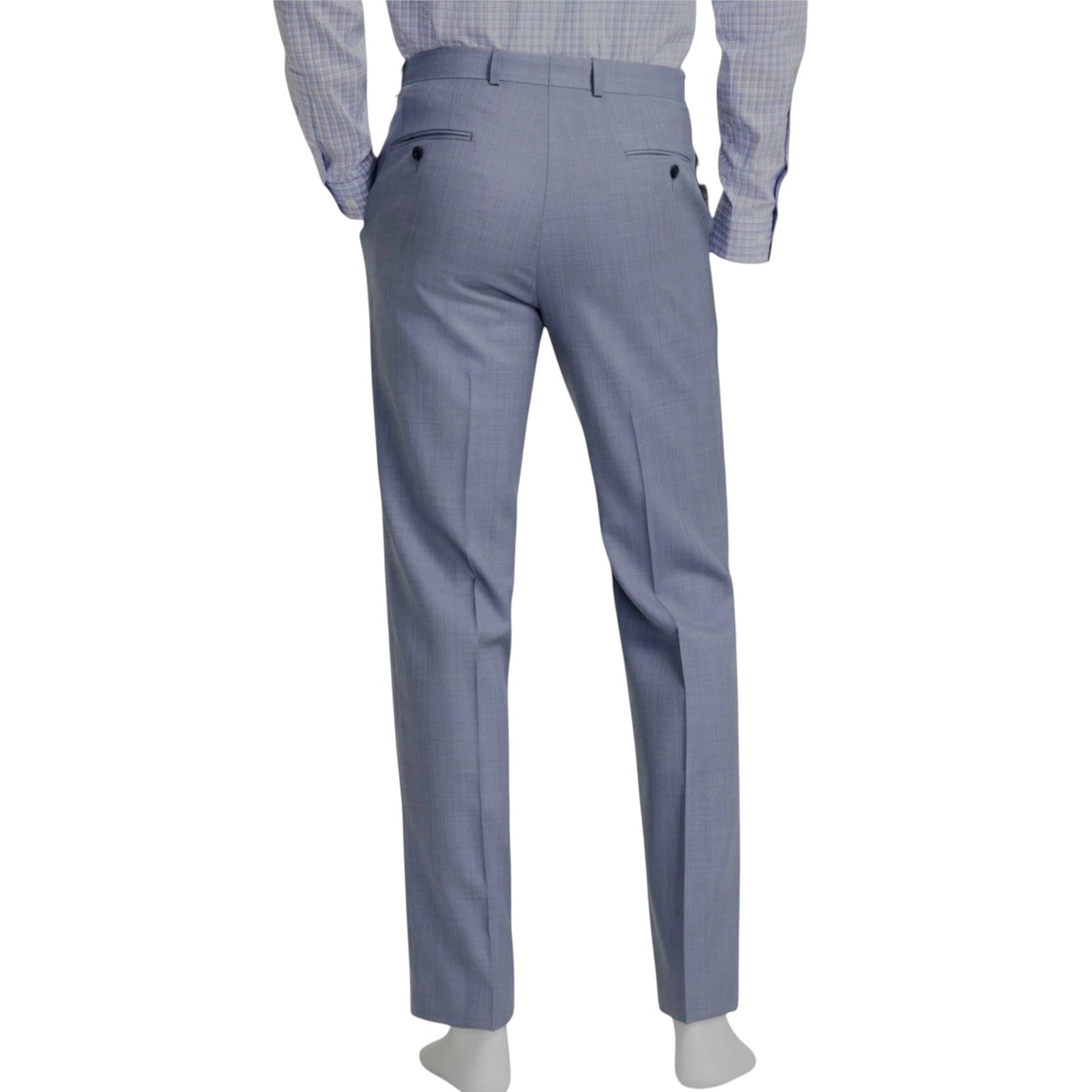 Michael Kors Mens Classic fit Wool Dress Pants 42 / 32 Blue Solid