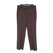Nautica Mens Modern fit 2 Piece Suit 36 S / 30 Waist Brown Solid Stretch