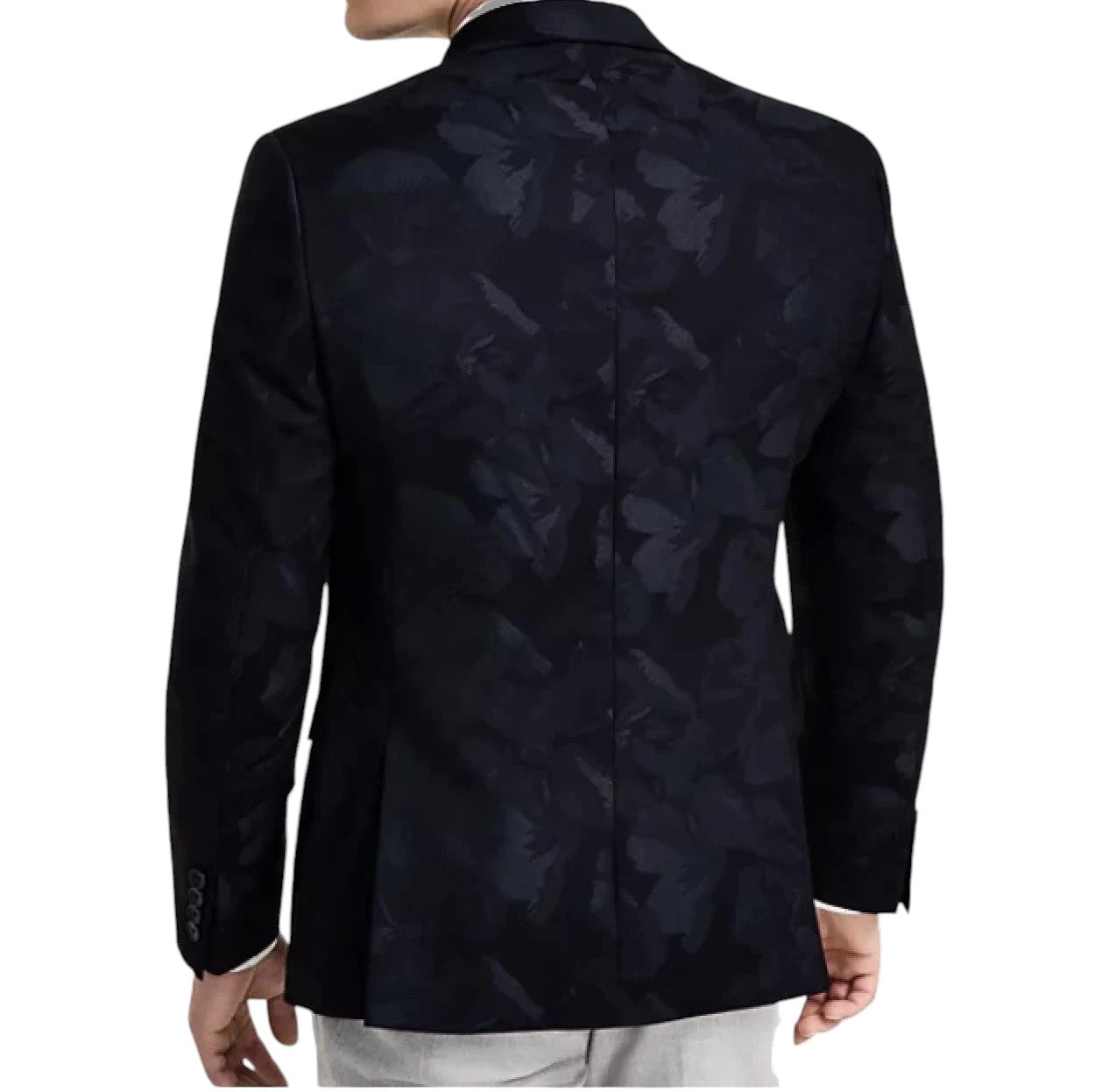 Bar III Mens Slim fit Evening Jacket Blazer 38 R Black Floral