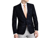 Bar III Mens Slim fit Evening Jacket Blazer 38 R Black Floral