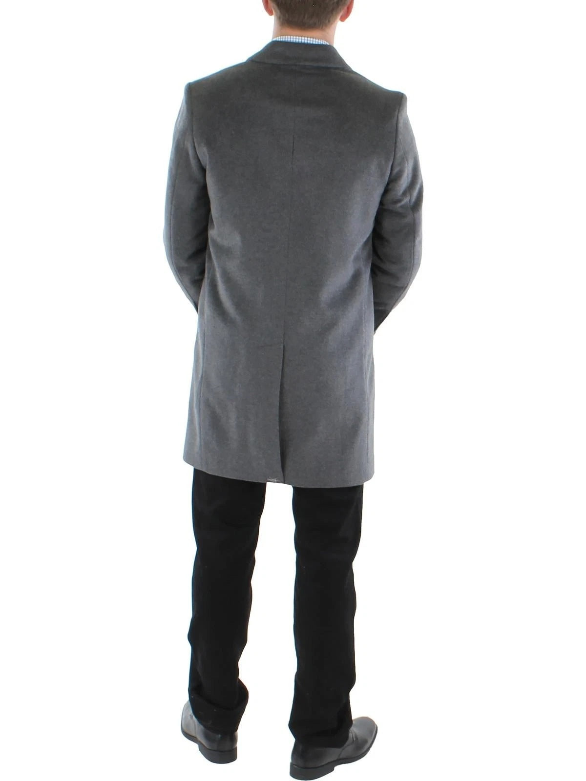 MICHAEL KORS Mens Madison Luxury Italian Wool Overcoat Coat 40 R Grey
