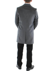 MICHAEL KORS Mens Madison Luxury Italian Wool Overcoat Coat 40 R Grey