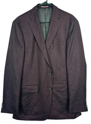 Tommy Hilfiger Mens Modern fit Linen Sport Coat Blazer 46 S Red Burgundy