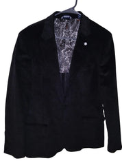 Nautica Mens Modern fit Corduroy Sport Coat Blazer 44 R Black Solid Stretch