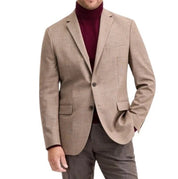Kenneth Cole Mens Slim fit Sport Coat Blazer 38 R Beige Solid