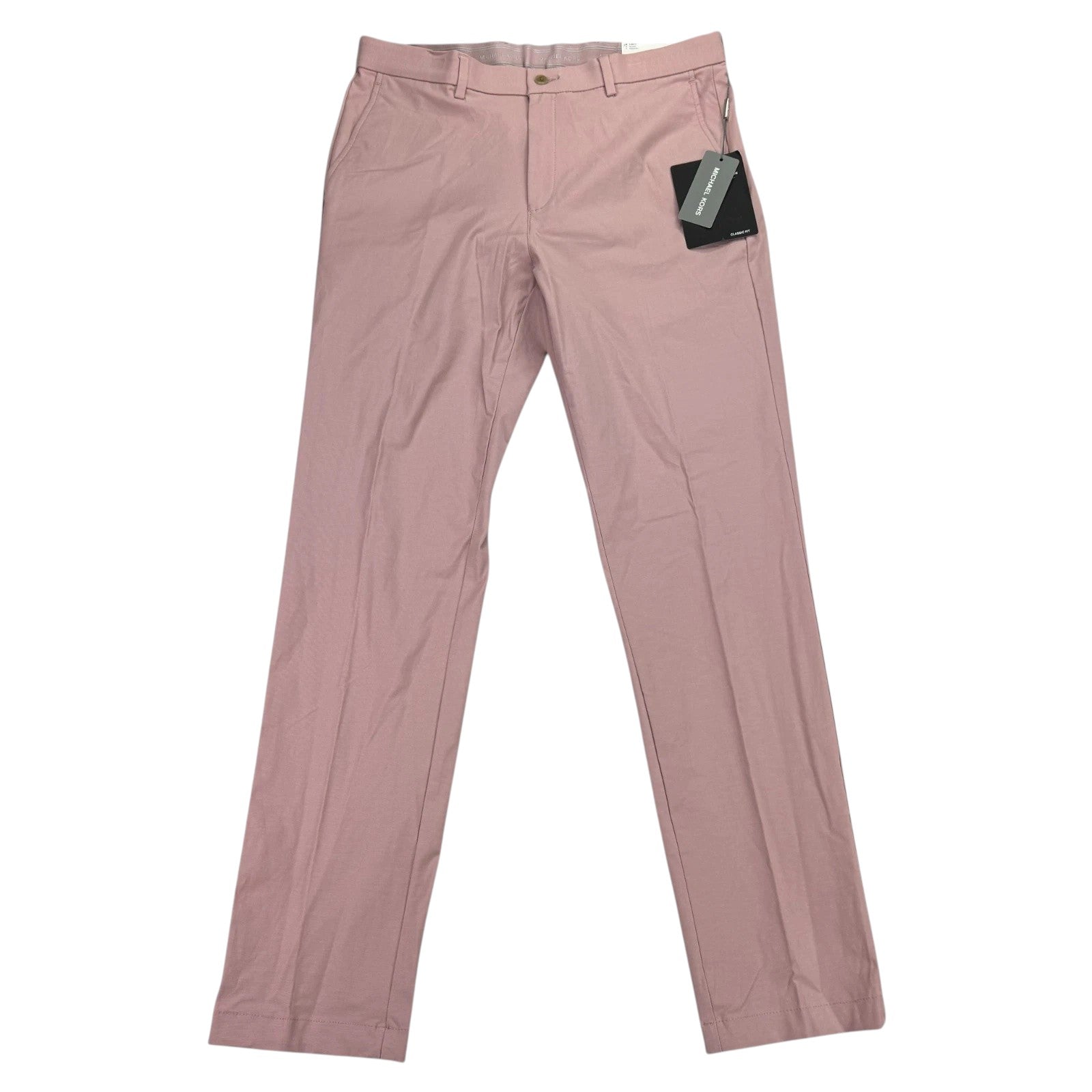 Michael Kors Mens Classic fit Dress Pants 50 / 32 Pink Solid