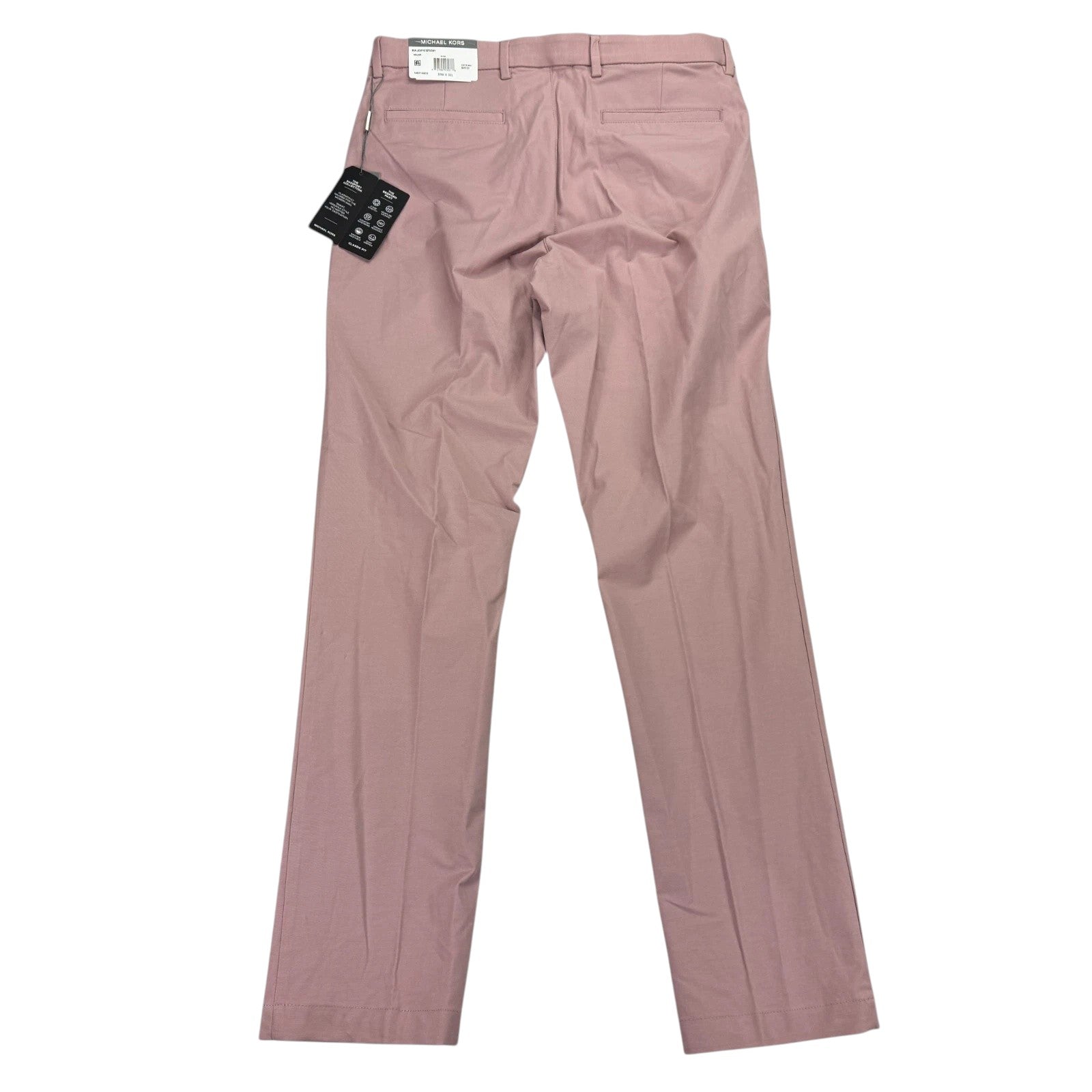 Michael Kors Mens Classic fit Cotton Dress Pants 34 / 34 Pink Solid
