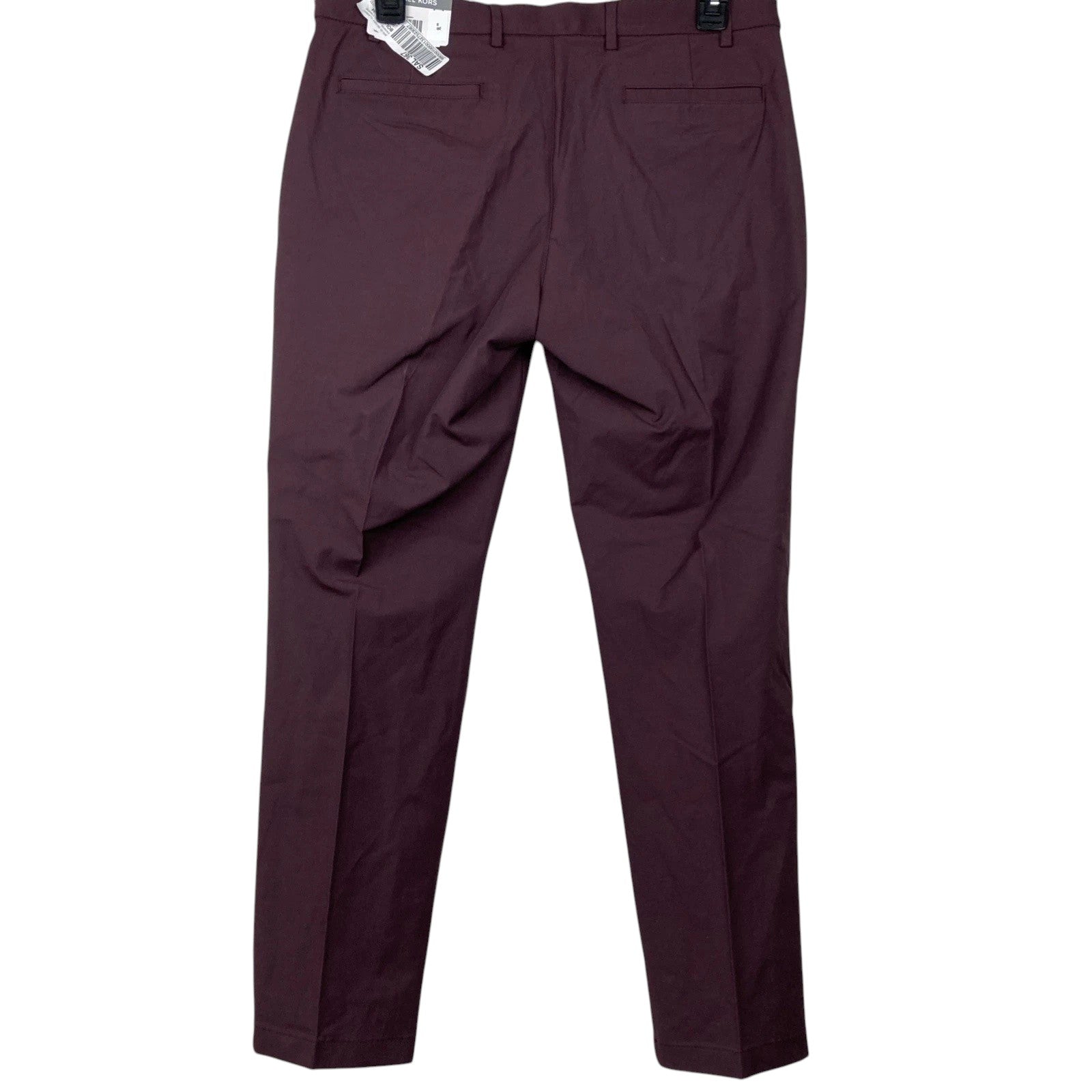 Michael Kors Mens Classic fit Dress Pants 40 / 30 Berry Red Solid Stretch