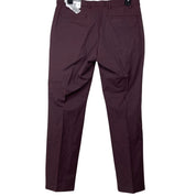 Michael Kors Mens Classic fit Dress Pants 40 / 30 Berry Red Solid Stretch