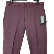 Michael Kors Mens Classic fit Cotton Dress Pants 32 / 30 Red Solid