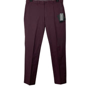 Michael Kors Mens Classic fit Cotton Dress Pants 32 / 30 Red Solid