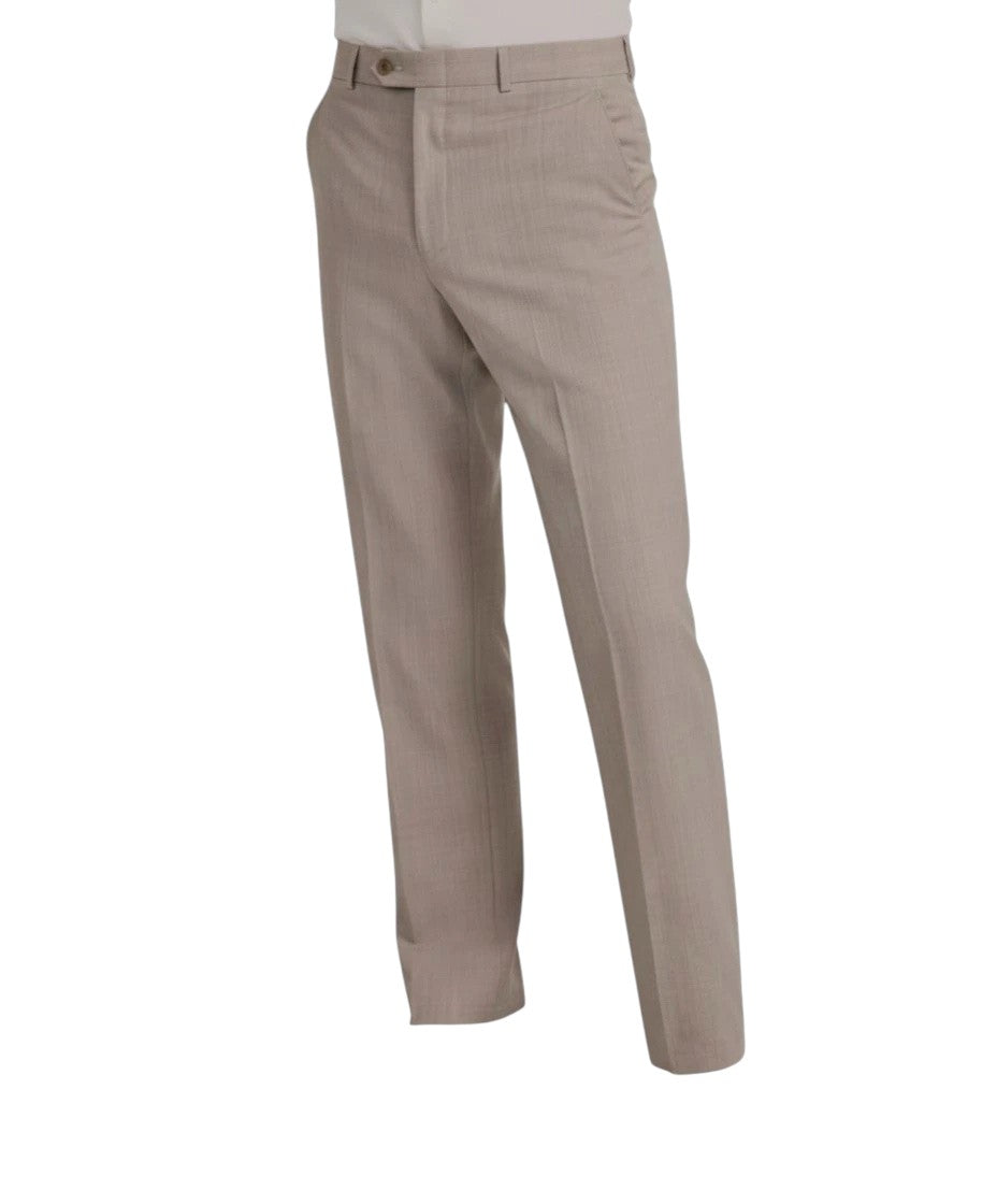 Michael Kors Mens Classic fit Wool Dress Pants 40 / 32 Tan Brown Solid
