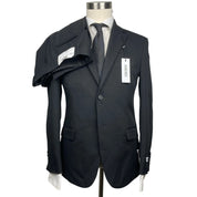 Dkny Mens Modern fit 2 Piece Suit 42 R Pants 35 / 32 Black Solid