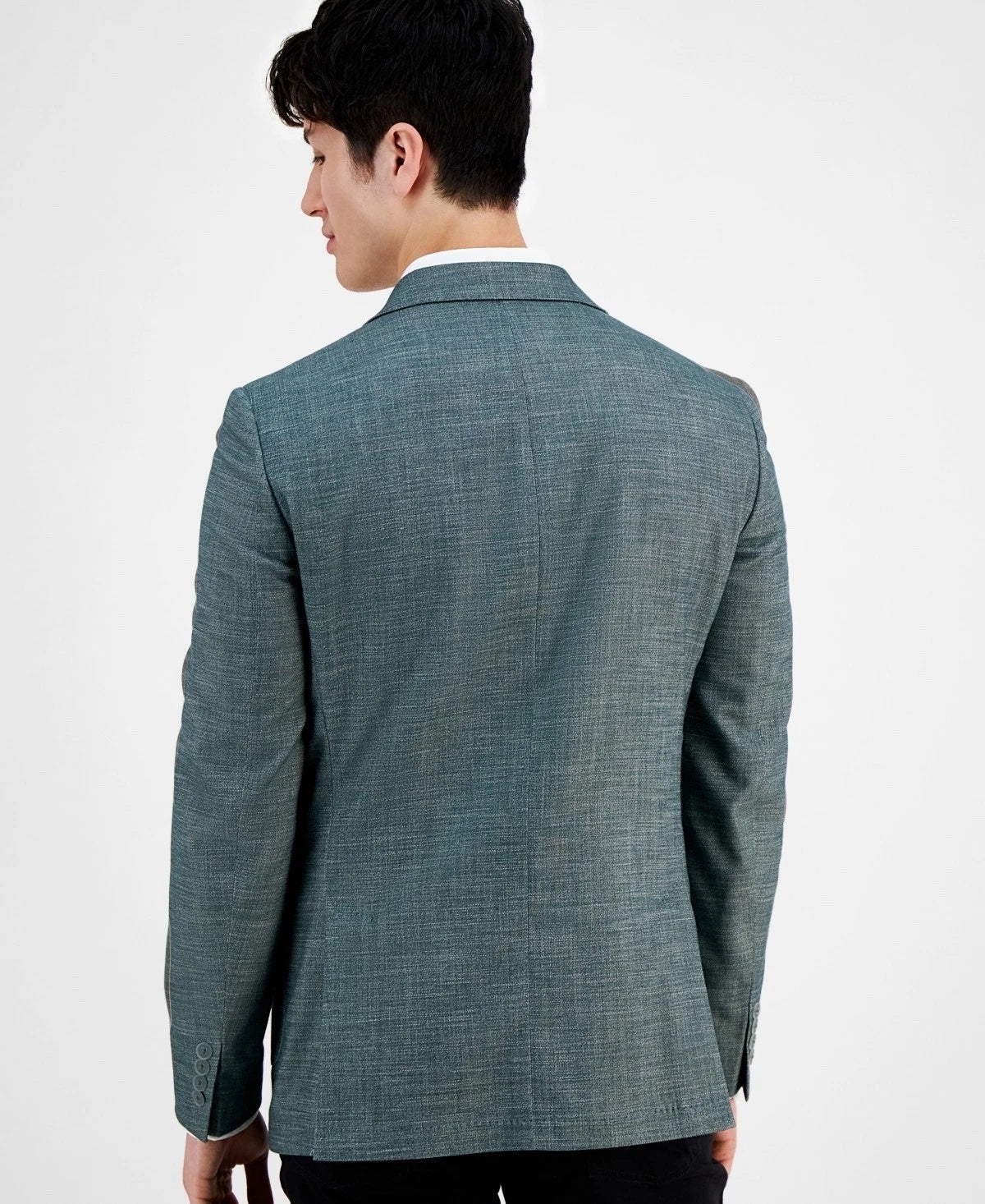 Calvin Klein Men's Solid Slim-Fit Soft Sport Coat Blazer 34 S Forest Green