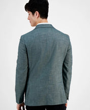 Calvin Klein Men's Solid Slim-Fit Soft Sport Coat Blazer 34 S Forest Green