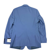 Bar Iii Mens Slim fit Suit Jacket Blazer 44 L Blue Solid Stretch Wool