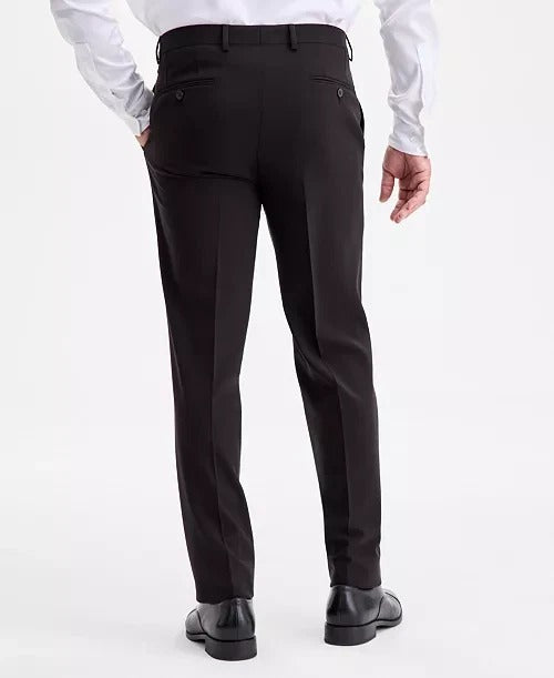 Tallia Mens Classic fit Dress Pants 44 / 30 Black Solid