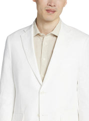 Bar Iii Mens Slim fit Sport Coat Blazer 38 R White Solid Stretch