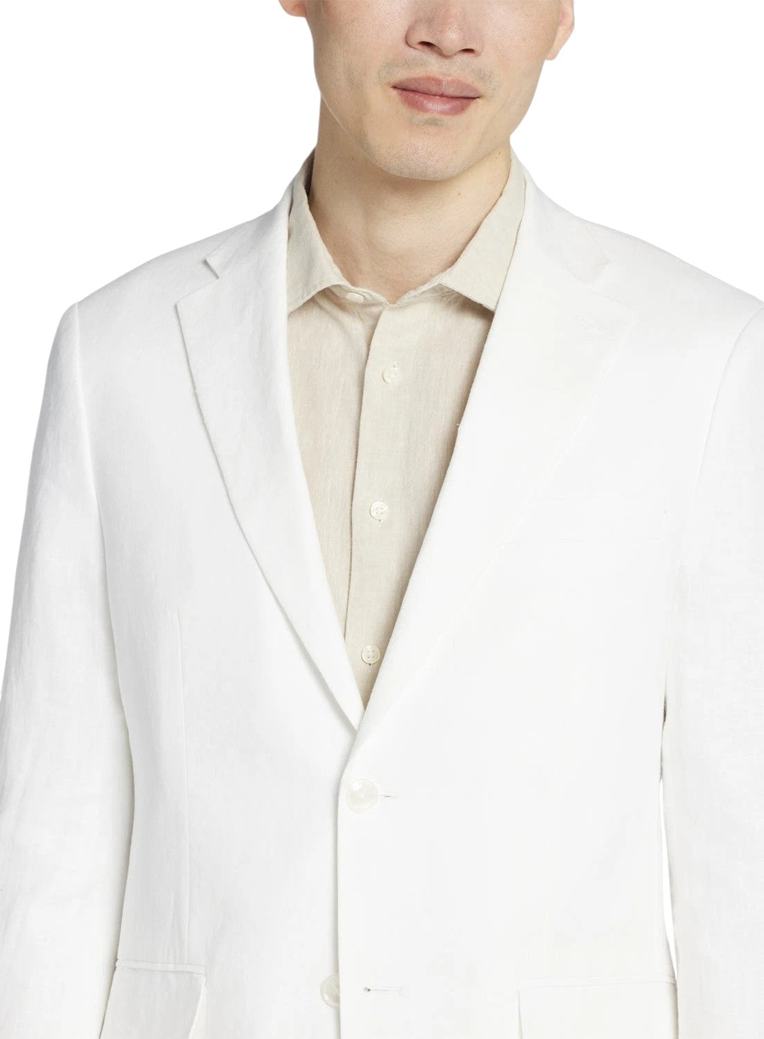 Bar Iii Mens Slim fit Summer Linen Suit Jacket Blazer 40 R White Sport Coat