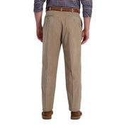 Haggar Mens Classic fit Dress Corduroy Pants 36 / 31 Beige Solid
