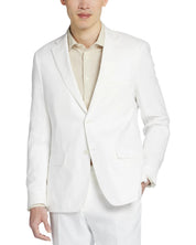 Bar Iii Mens Slim fit Summer Linen Sport Coat Blazer 38 R White Suit Jacket