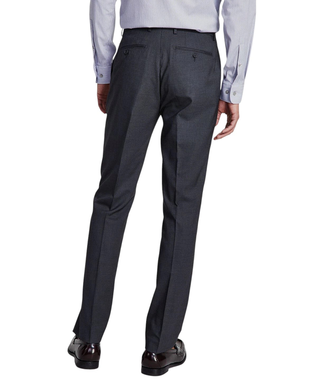Calvin Klein Mens Slim fit Dress Pants 33 / 34 Dark Gray Solid