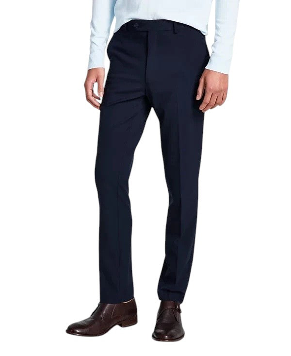 Calvin Klein Mens Skinny fit Dress Pants 31 / 30 Navy Blue Solid