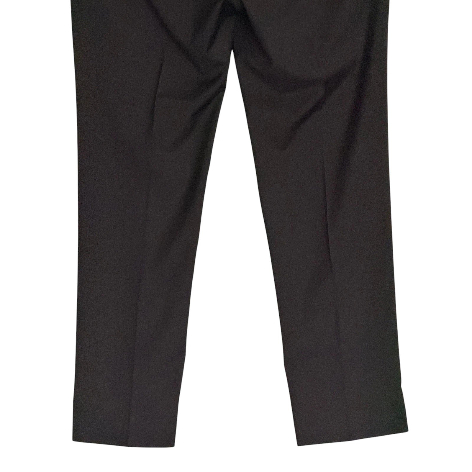 Calvin Klein Mens Slim fit Dress Pants 46 / 34 Black Solid Stretch