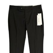 Calvin Klein Mens Slim fit Dress Pants 46 / 34 Black Solid Stretch