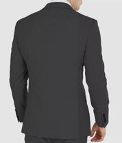 Dkny Mens Modern fit Suit Jacket Blazer 41 R Charcoal Grey Solid