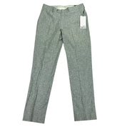 Bar Iii Mens Slim fit Dress Pants 28 / 29 Sage Green Solid Stretch Linen