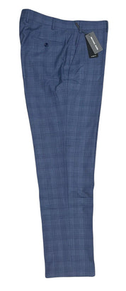 Michael Kors Mens Classic fit Wool Dress Pants 44 / 32 Blue Plaid