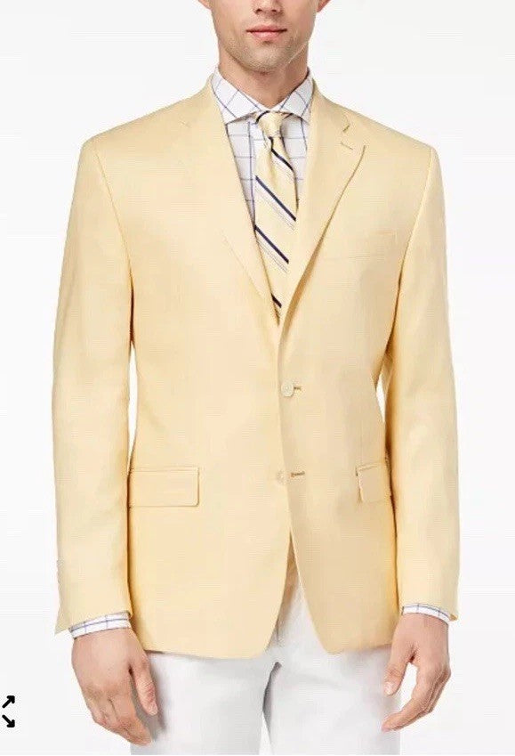 Lauren Ralph Lauren Men Classic fit Sport Coat Blazer 42 S Yellow Solid