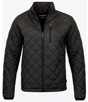 Hawke & Co. Mens Quilted Coat Medium Black Solid