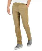 Perry Ellis Mens Slim fit Dress Pants 32 / 30 Light Brown Solid Stretch
