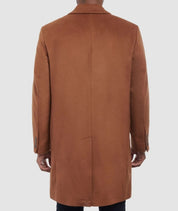 Michael Kors Men's Madison Wool Cashmere Modern-Fit Overcoat Coat 40 R Brown