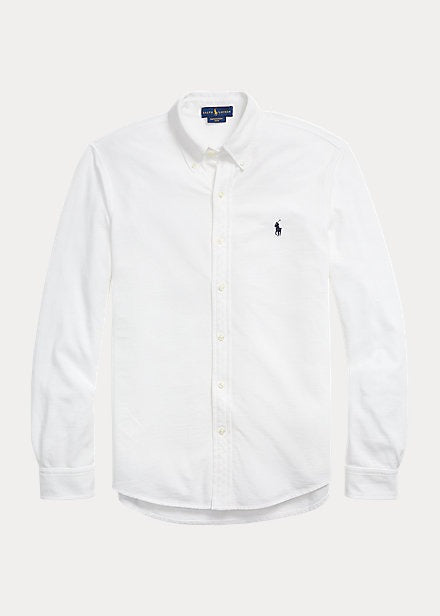Polo Ralph Lauren Men's White Jersey Button Down Shirt Size XS
