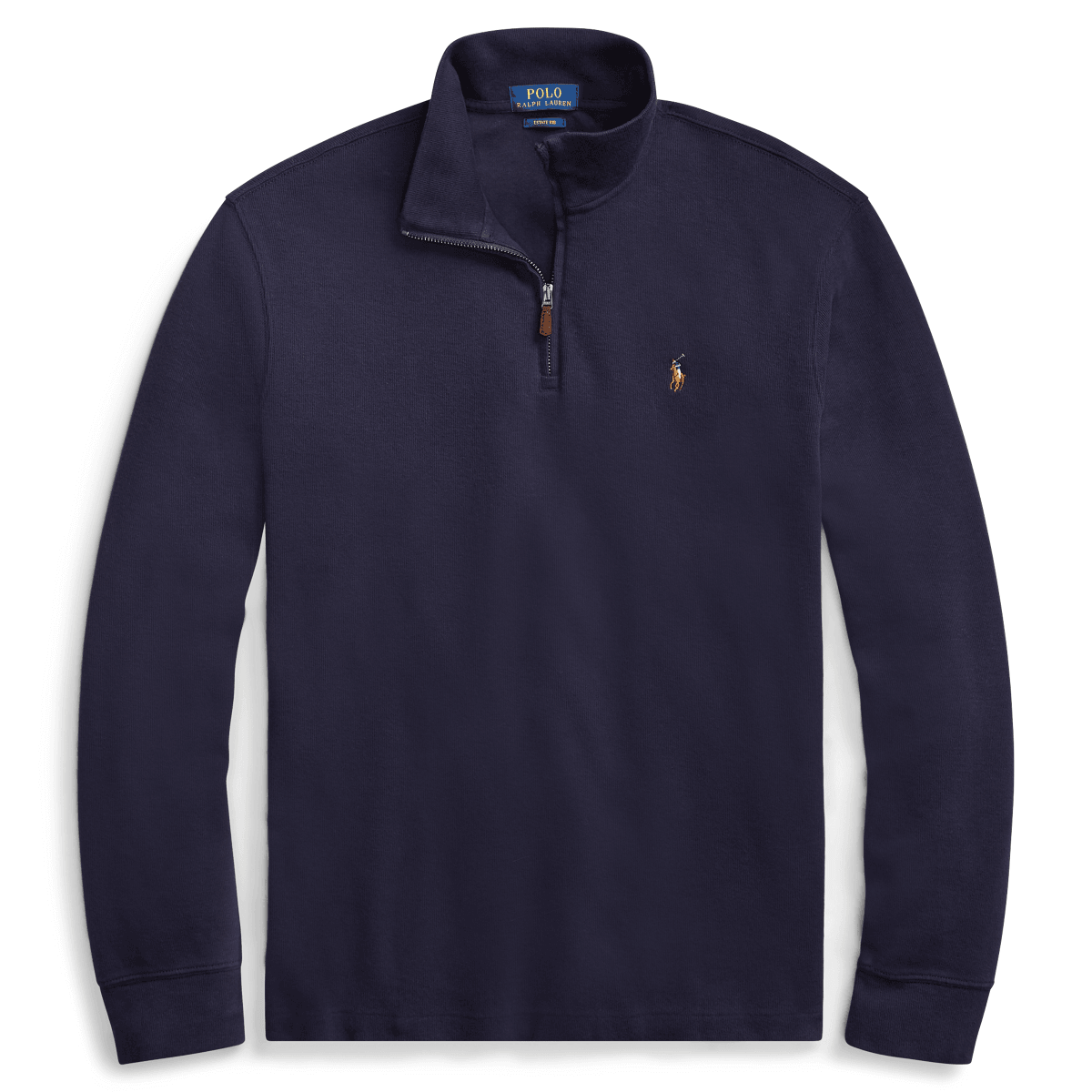 Polo Ralph Lauren Mens Big Tall Quarter Zip Sweater Navy Blue 3XL