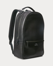Polo Ralph Lauren Men's Leather Backpack Bag Black Silver
