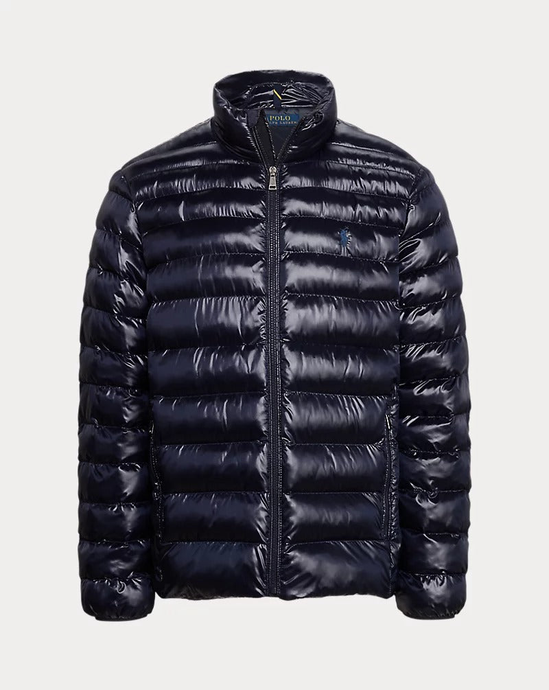 Polo Ralph Lauren Packable Water-Repellent Puffer Jacket Medium Navy Blue