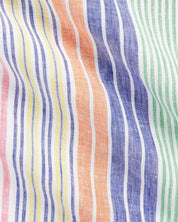 Polo Ralph Lauren Men's Classic Fit Striped Short Sleeve Camp Shirt Pink Medium