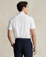 Polo Ralph Lauren Mens Cotton Linen Oxford Polo Shirt White Medium